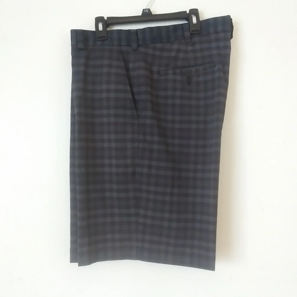 Nike Golf Men's Shorts, Grey Plaid, 38 waist